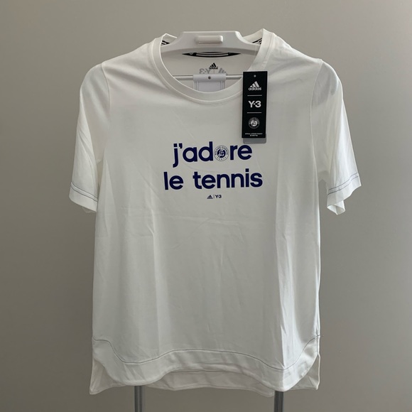 [NWT] Y3 Adidas Roland Garros logo tennis tee - Picture 5 of 6